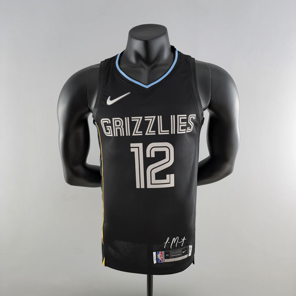 Camiseta NBA Memphis Grizzlies #12 Morant - Honor Edition Black