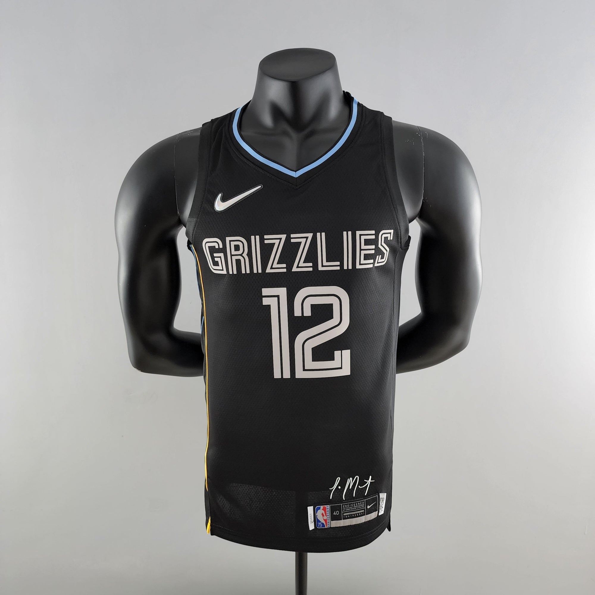Camiseta NBA Memphis Grizzlies #12 Morant - Honor Edition Black