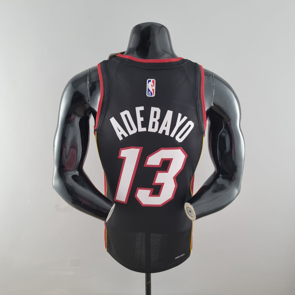 Camiseta NBA Miami Heat #13 Adebayo - 75° Cumpleaños Black