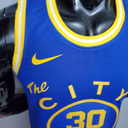 Camiseta NBA Golden State Warriors #30 Curry - Train Blue