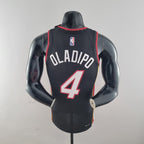 Camiseta NBA Miami Heat #4 Oladipo - 75° Cumpleaños Black
