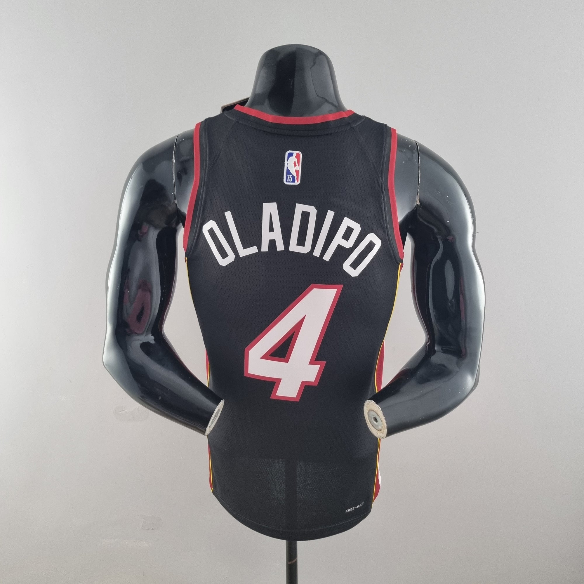 Camiseta NBA Miami Heat #4 Oladipo - 75° Cumpleaños Black