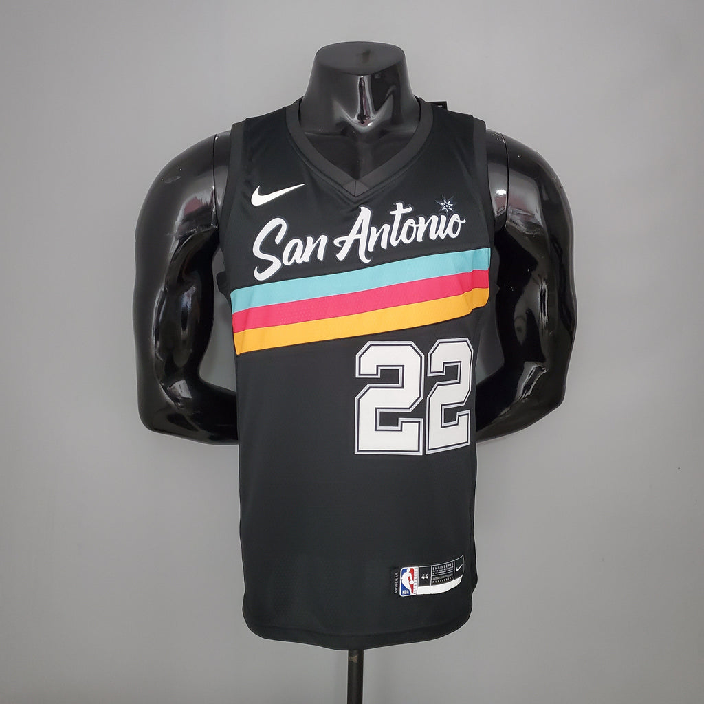 Camiseta NBA San Antonio Spurs #22 Gay - City Edition Black