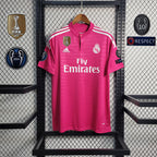 Camiseta Real Madrid 14/15 Fora (Todos os Patches) - (Retro)