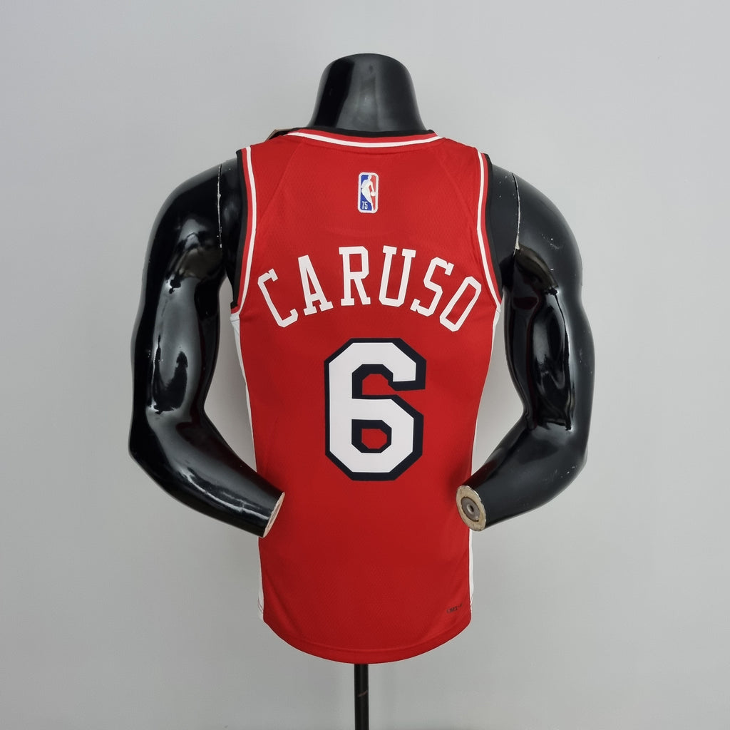 Camiseta NBA Chicago Bulls #6 Caruso - 75° Cumpleaños Red