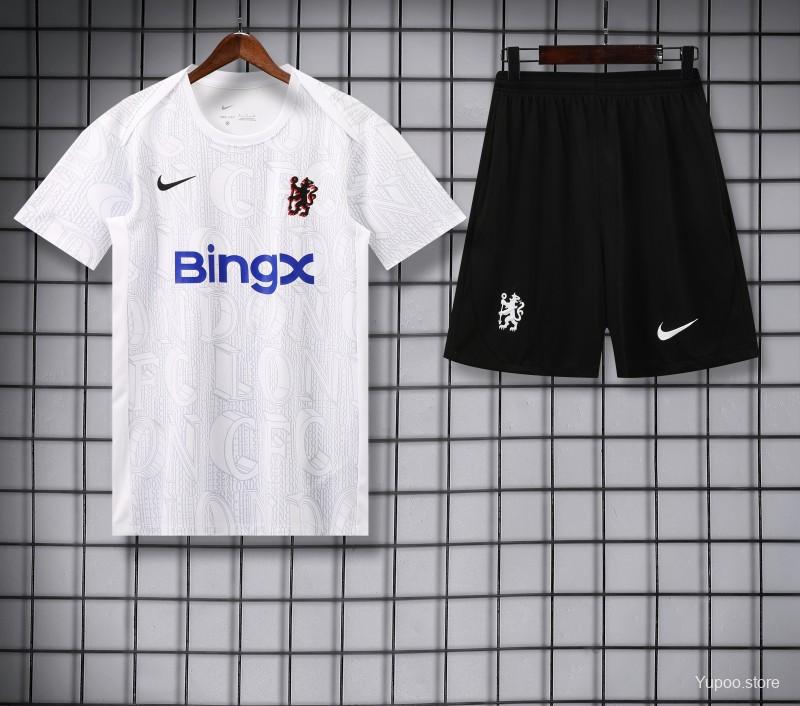 Kit Chelsea 25/26 Pré-Jogo Casa - (Aficionado)