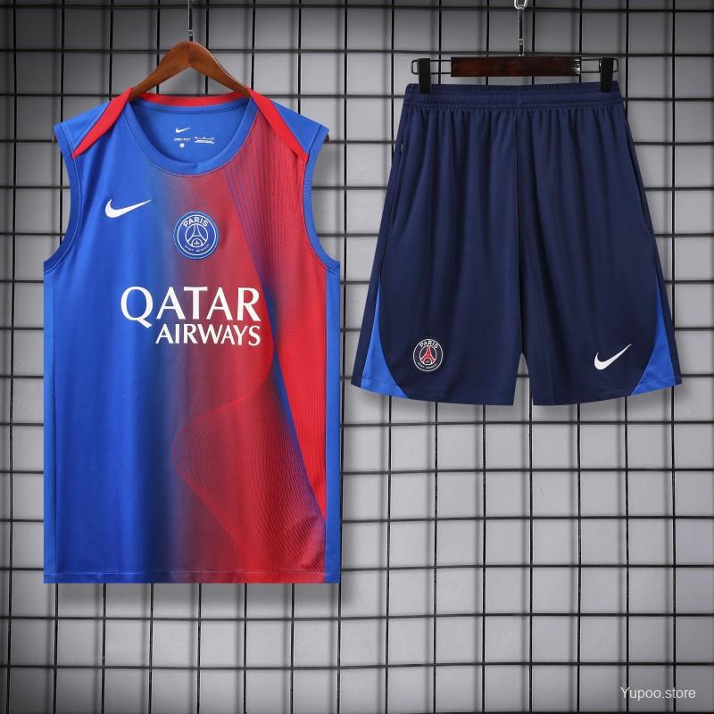 Kit PSG 25/26 Pré-Jogo Terceiro - (Aficionado) Regata