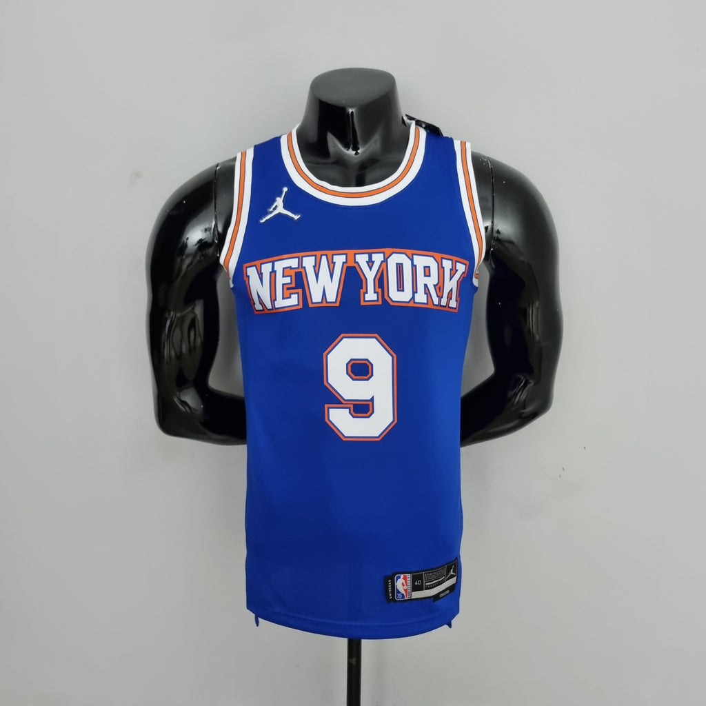 Camiseta NBA NY Knicks #9 Barret - 75° Cumpleaños Limited Blue