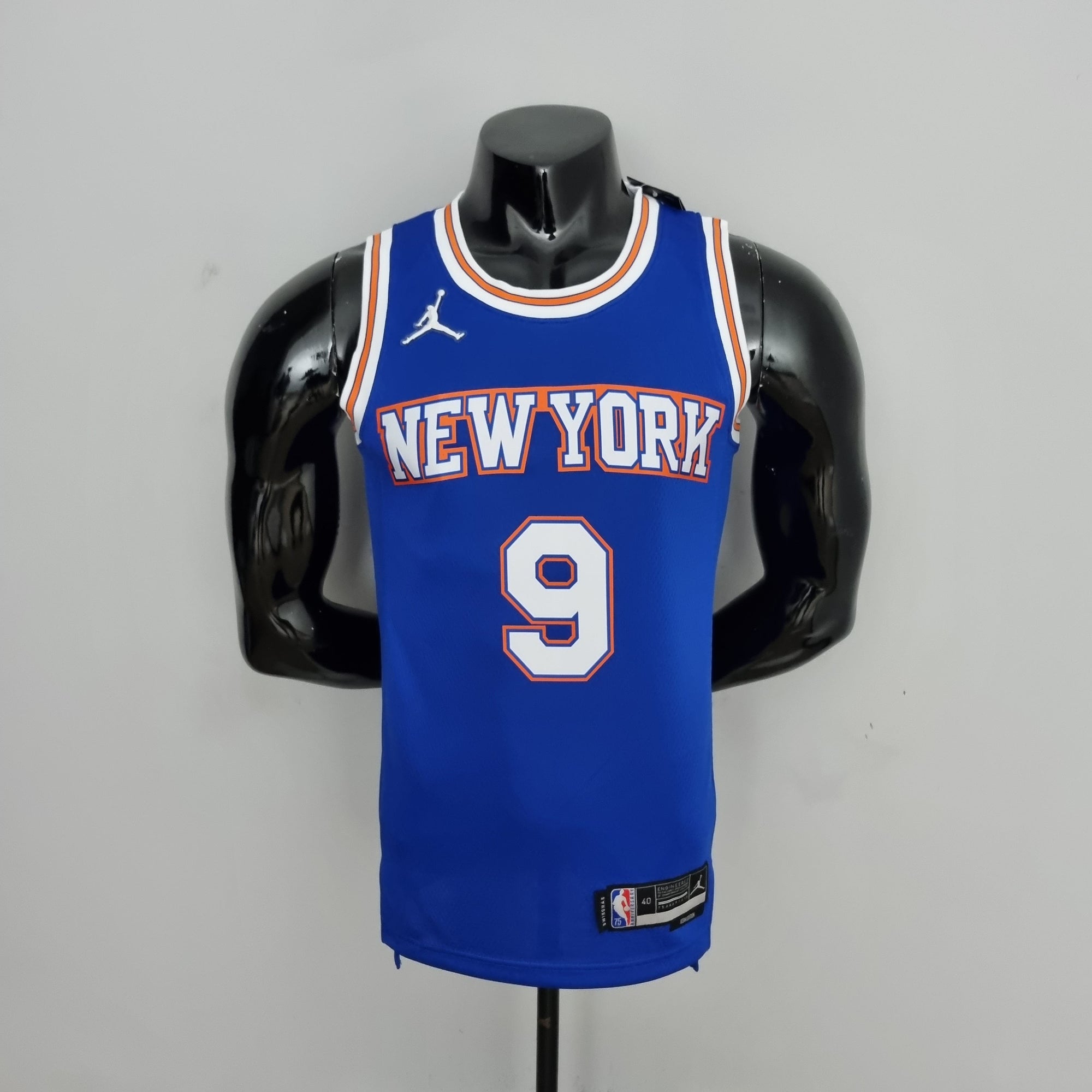 Camiseta NBA NY Knicks #9 Barret - 75° Cumpleaños Limited Blue