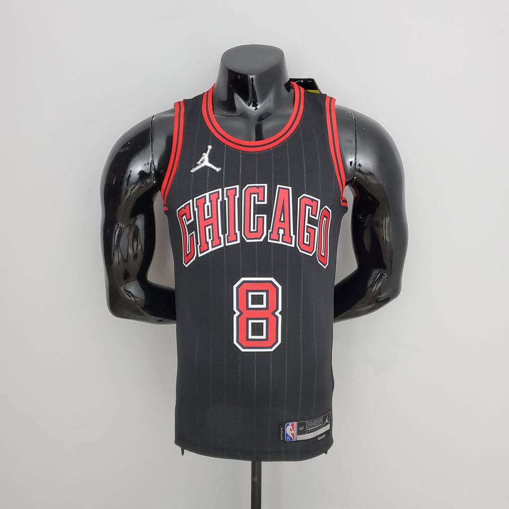 Camiseta NBA Chicago Bulls #8 Lavine - Flyers Black