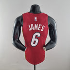 Camiseta NBA Miami Heat #6 James - 75° Cumpleaños Red