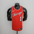 Camiseta NBA Chicago Bulls #1 Rose - 75° Cumpleaños Red
