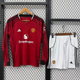 Kit Manchester United 25/26 Casa - (Aficionado) Manga Larga