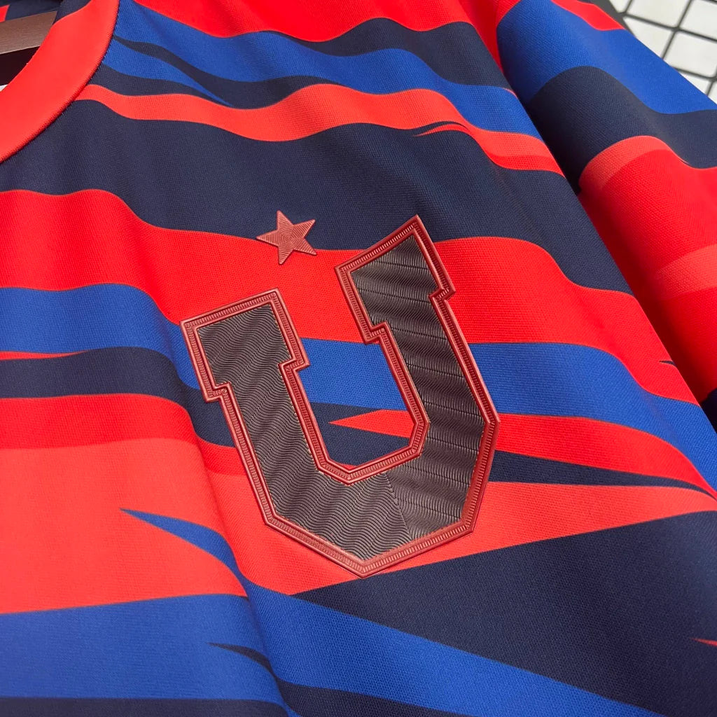 Camiseta Universidad de Chile 2025 Pré-Jogo - (Aficionado)