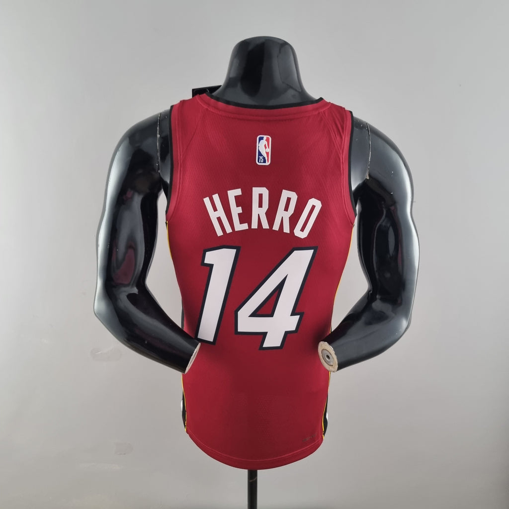 Camiseta NBA Miami Heat #14 Herro  - 75° Cumpleaños Red