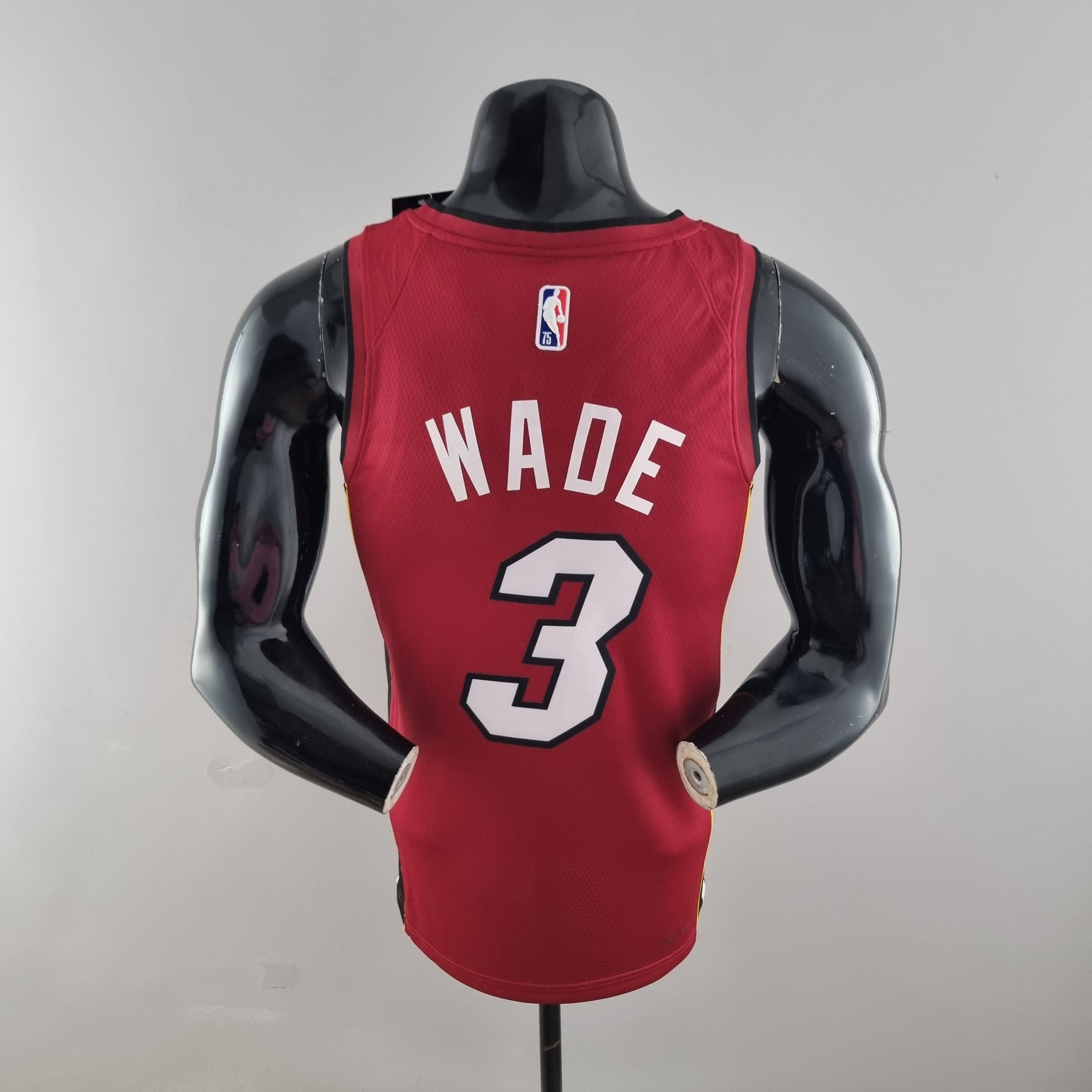 Camiseta NBA Miami Heat #3 Wade - 75° Cumpleaños Red