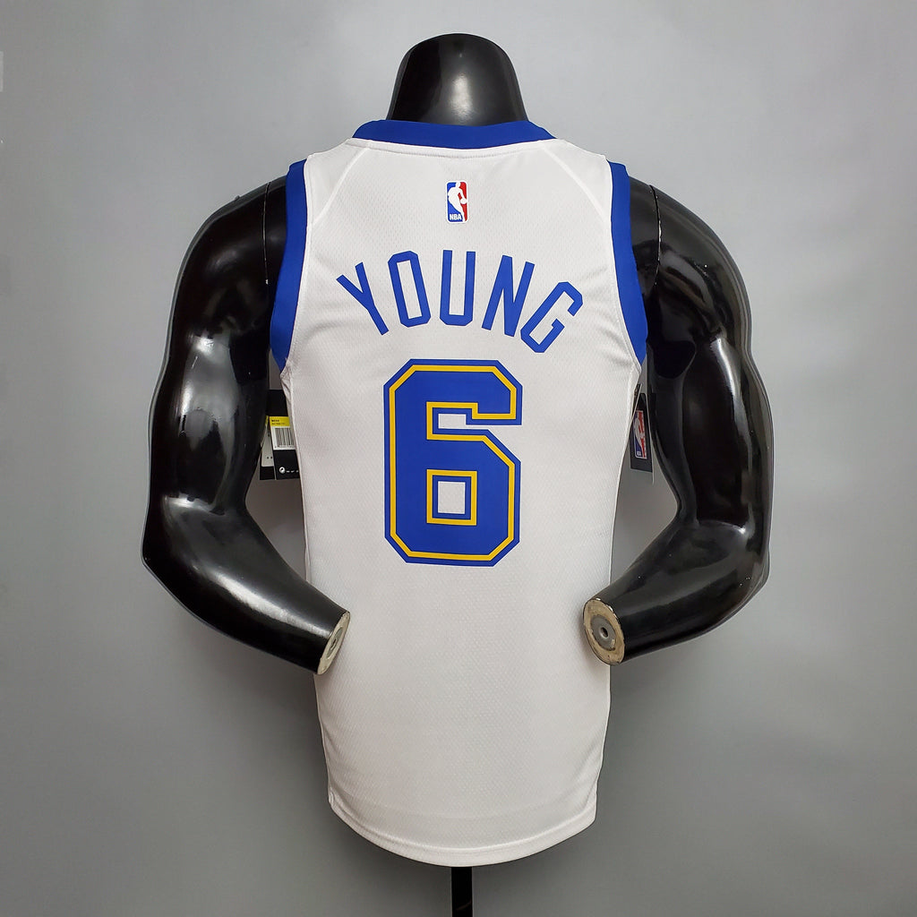 Camiseta NBA Golden State Warriors #6 Young - (Retro) White