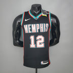 Camiseta NBA Memphis Grizzlies #12 Morant - (Retro) Black