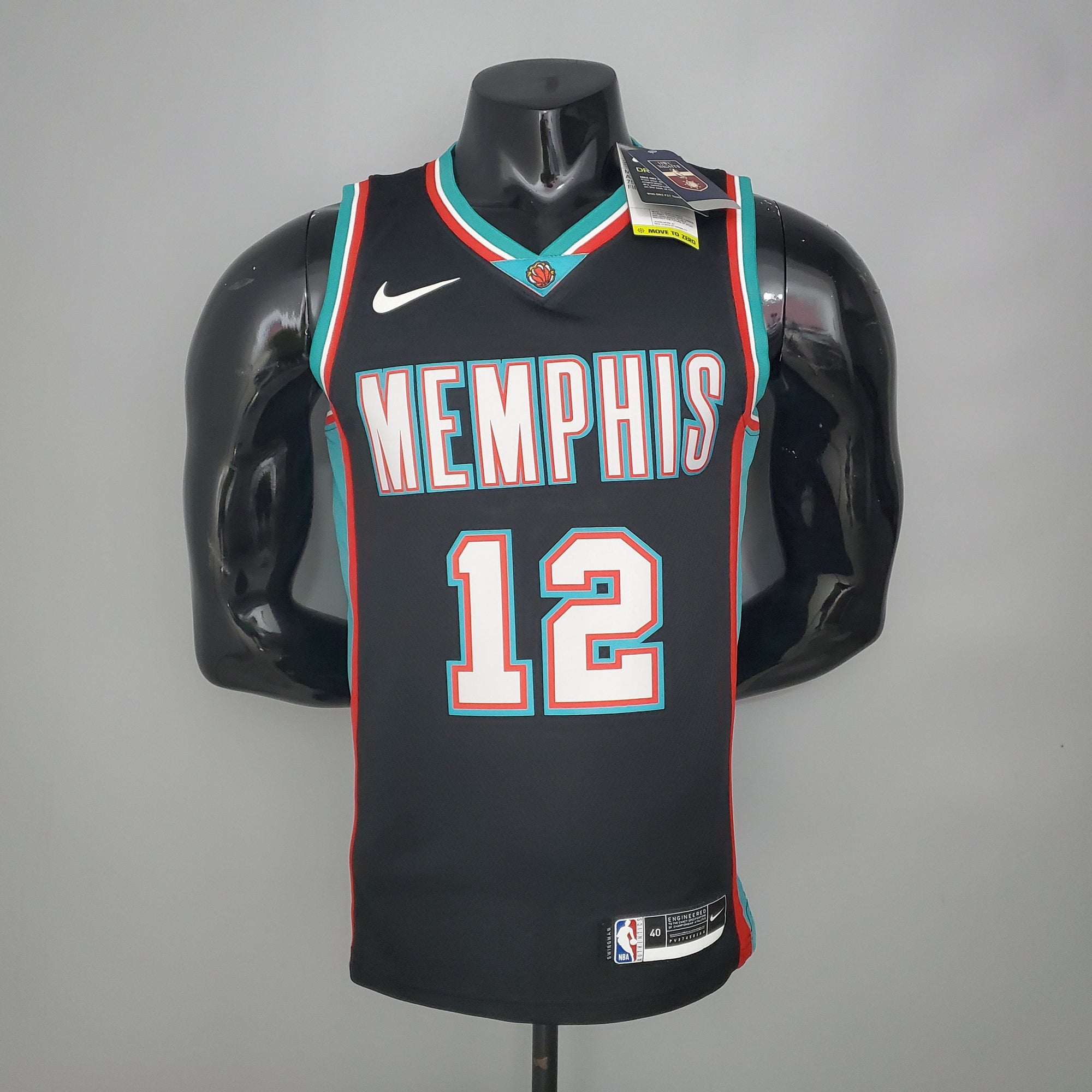 Camiseta NBA Memphis Grizzlies #12 Morant - (Retro) Black