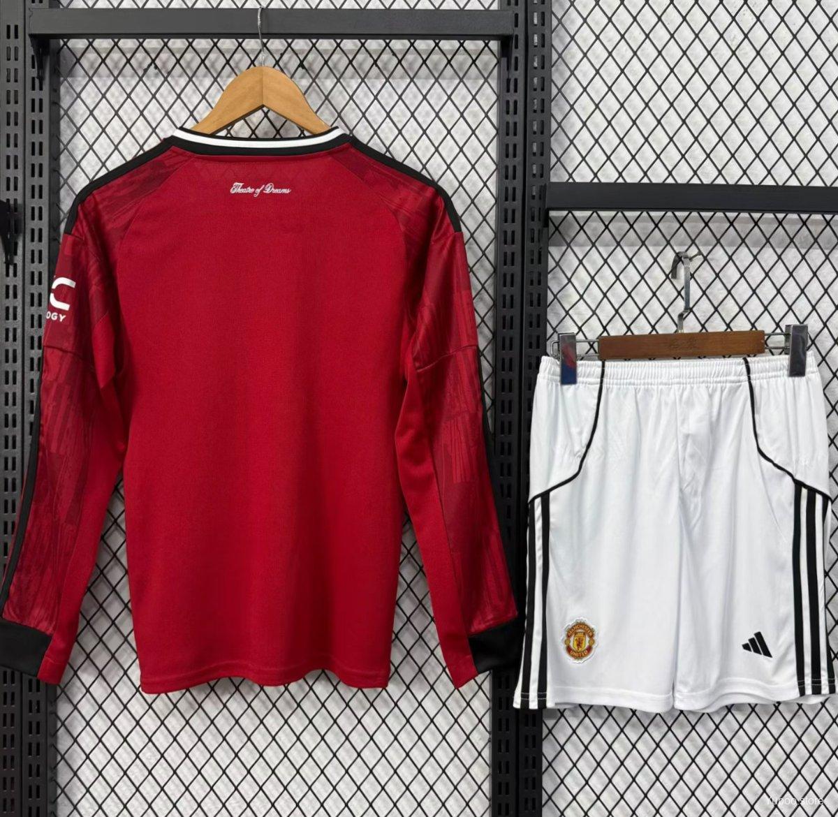 Kit Manchester United 25/26 Casa - (Aficionado) Manga Larga