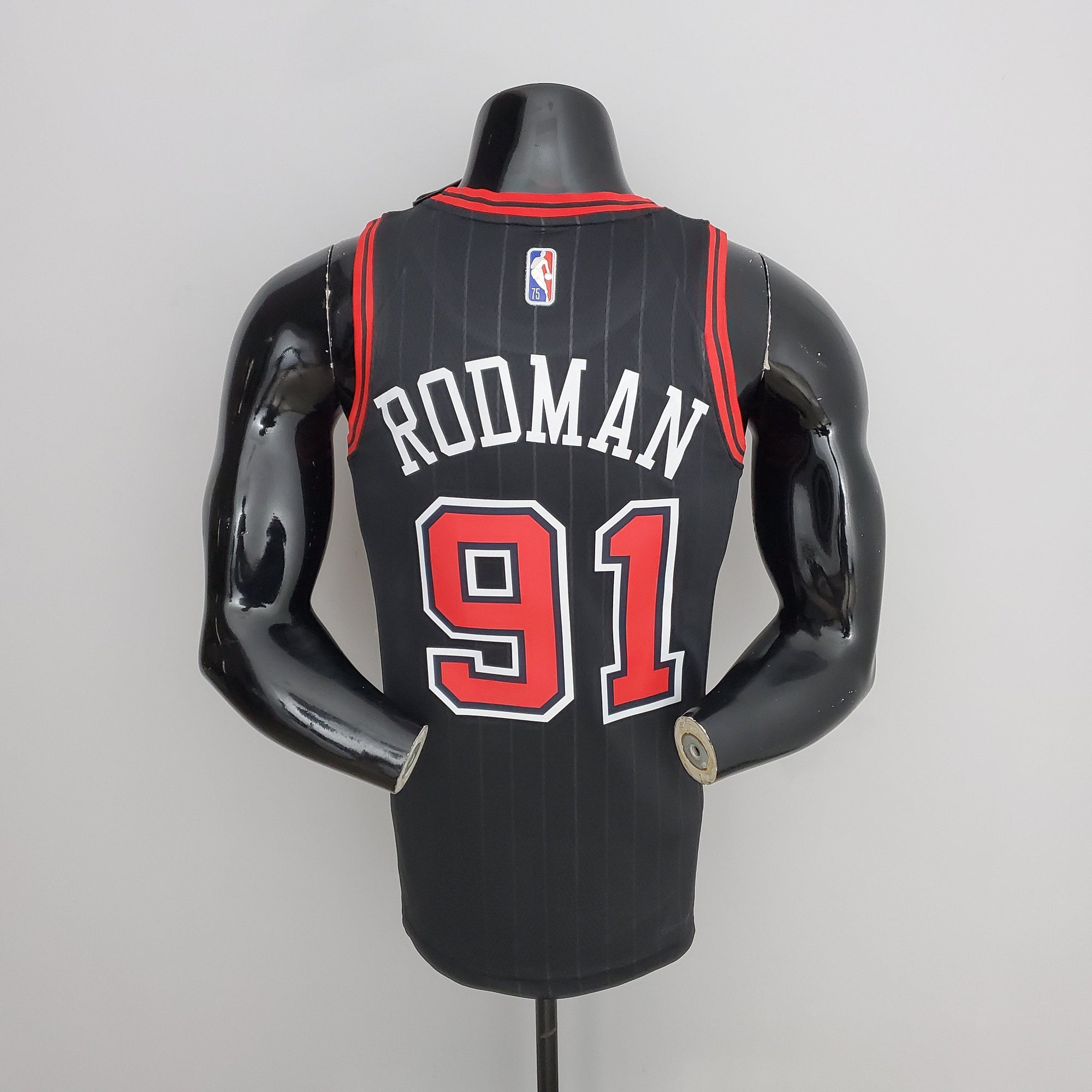 Camiseta NBA Chicago Bulls #91 Rodman - Flyers Black