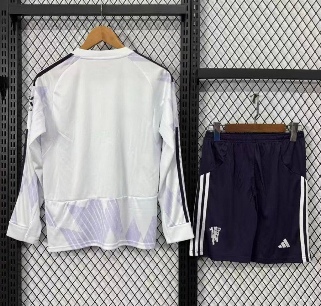 Kit Manchester United 25/26 Fora - (Aficionado) Manga Larga