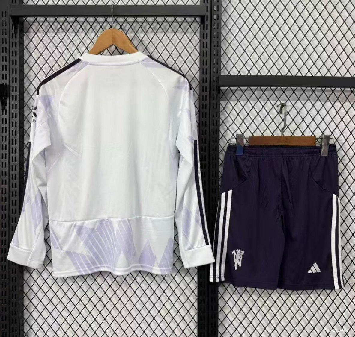 Kit Manchester United 25/26 Fora - (Aficionado) Manga Larga