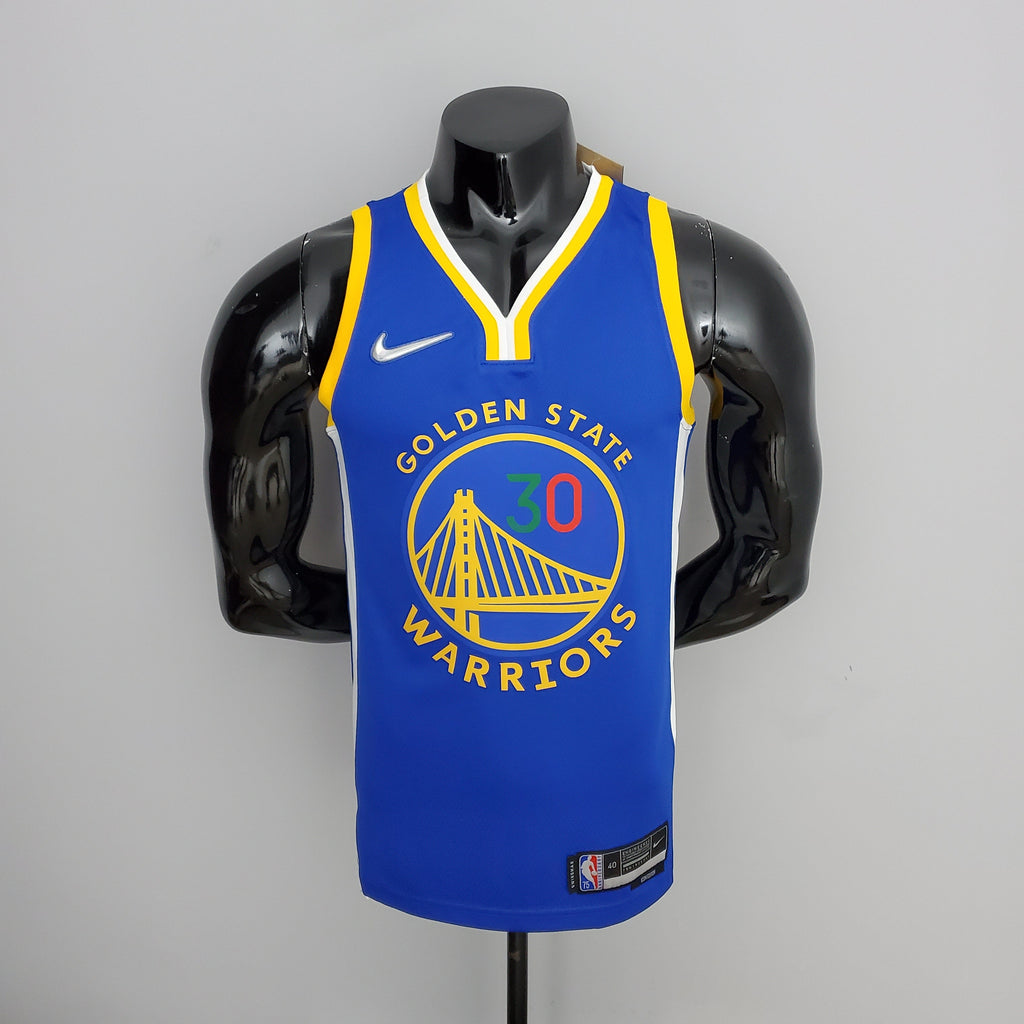 Camiseta NBA Golden State Warriors #30 Curry - Mexico Blue