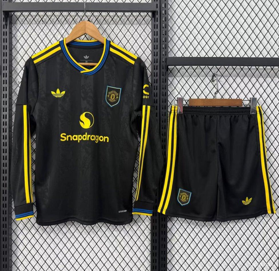Kit Manchester United 25/26 Terceiro - (Aficionado) Manga Larga