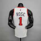 Camiseta NBA Chicago Bulls #1 Rose - 75° Cumpleaños White