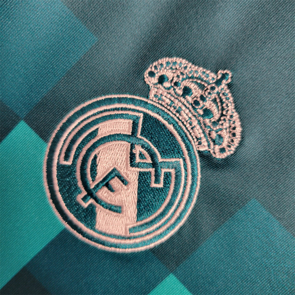 Camiseta Real Madrid 17/18 Terceiro (Todos os Patches) - (Retro)