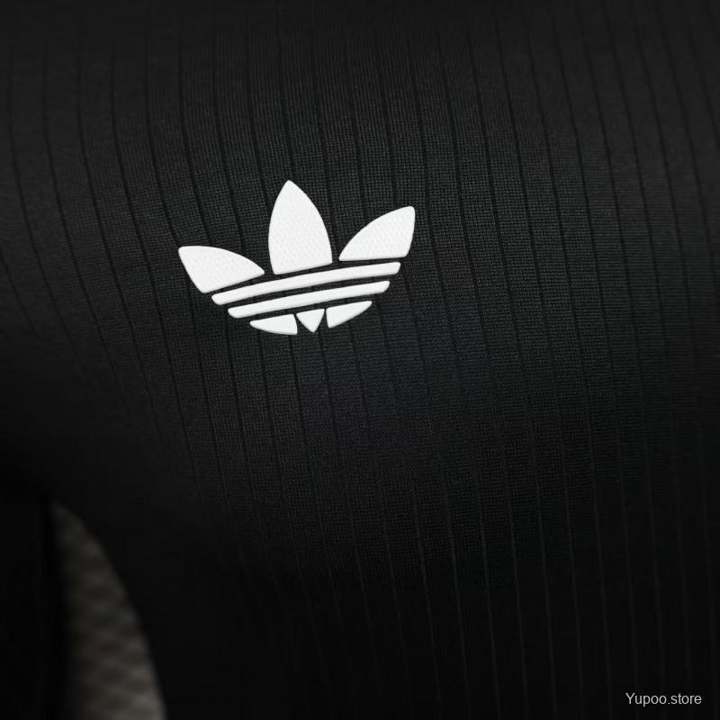 Camiseta Alemanha 2025 Cumpleaños 125 Años (Black) - (Jugador) Manga Larga