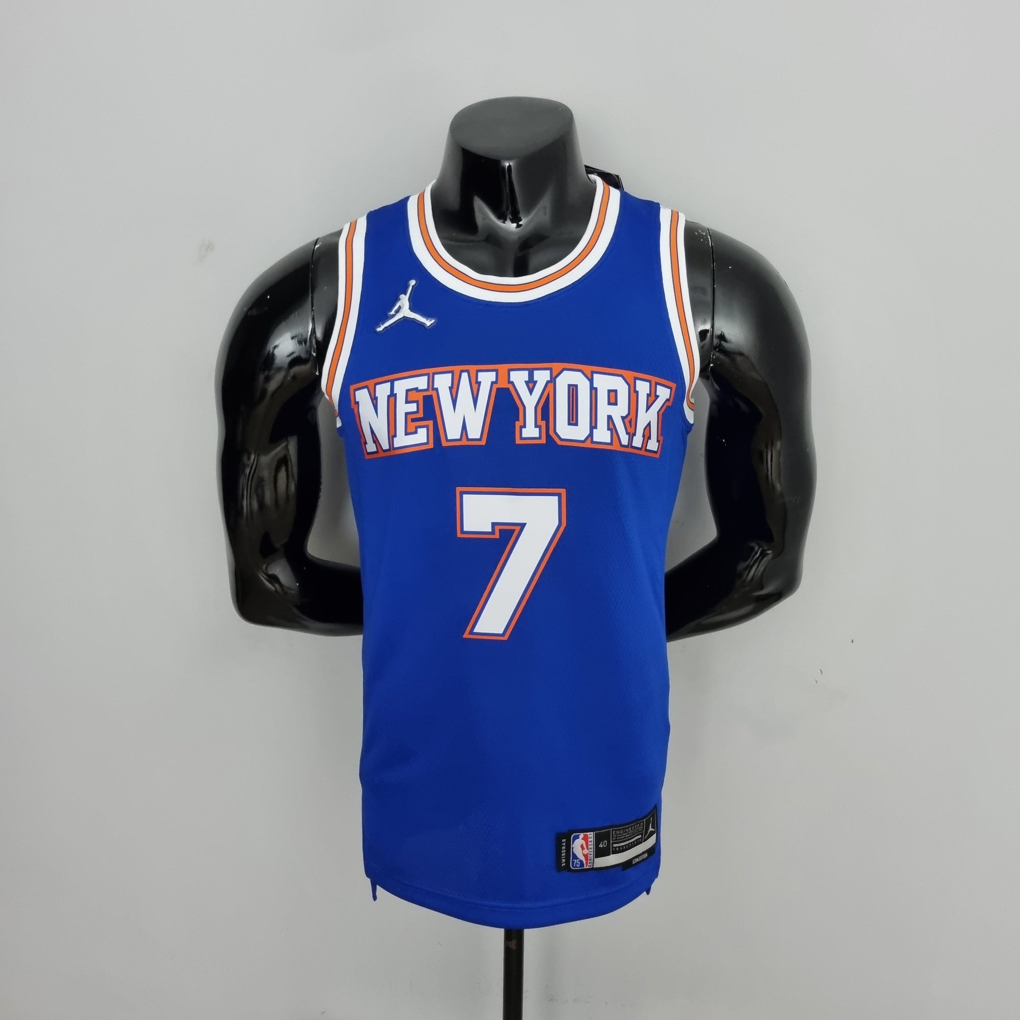 Camiseta NBA NY Knicks #7 Anthony - 75° Cumpleaños Limited Blue