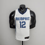 Camiseta NBA Memphis Grizzlies #12 Morant - 75° Cumpleaños White