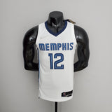 Camiseta NBA Memphis Grizzlies #12 Morant - 75° Cumpleaños White