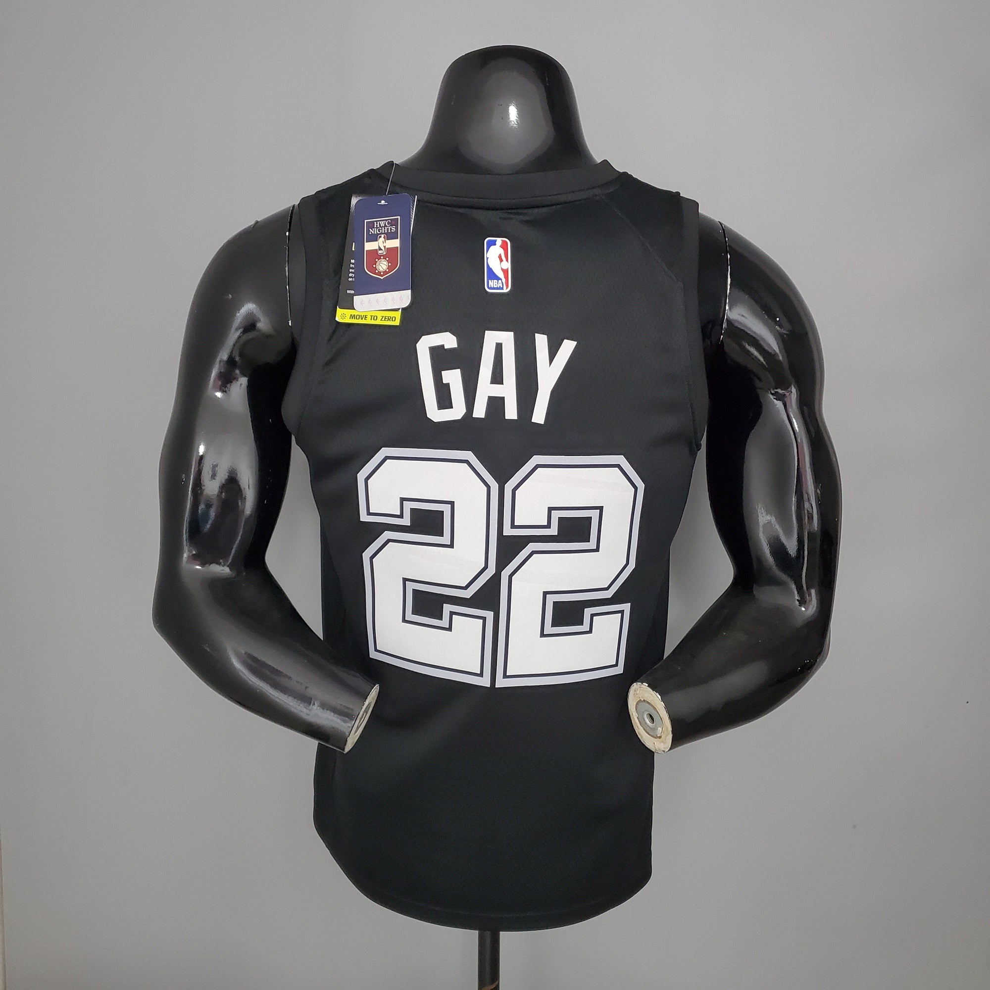 Camiseta NBA San Antonio Spurs #22 Gay - City Edition Black