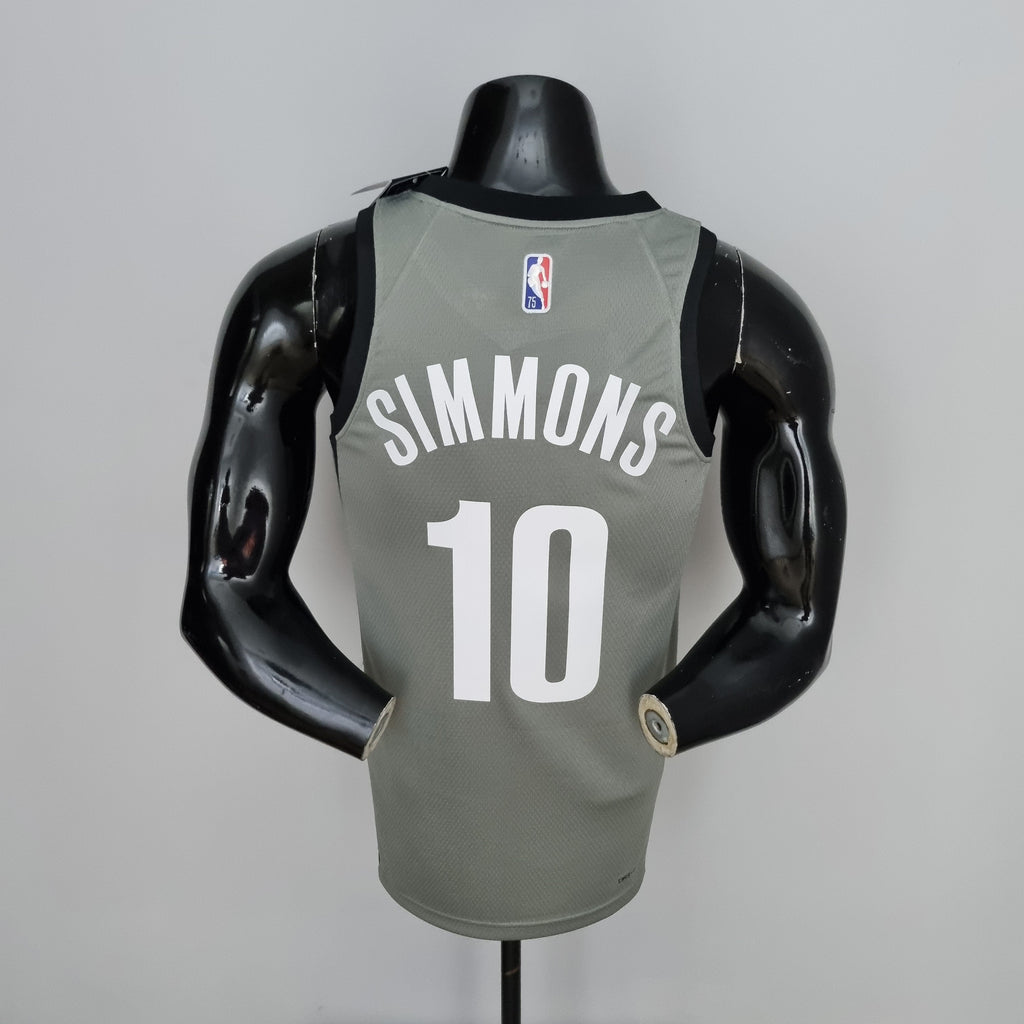 Camiseta NBA Brooklyn Nets #10 Simmons - 75° Cumpleaños