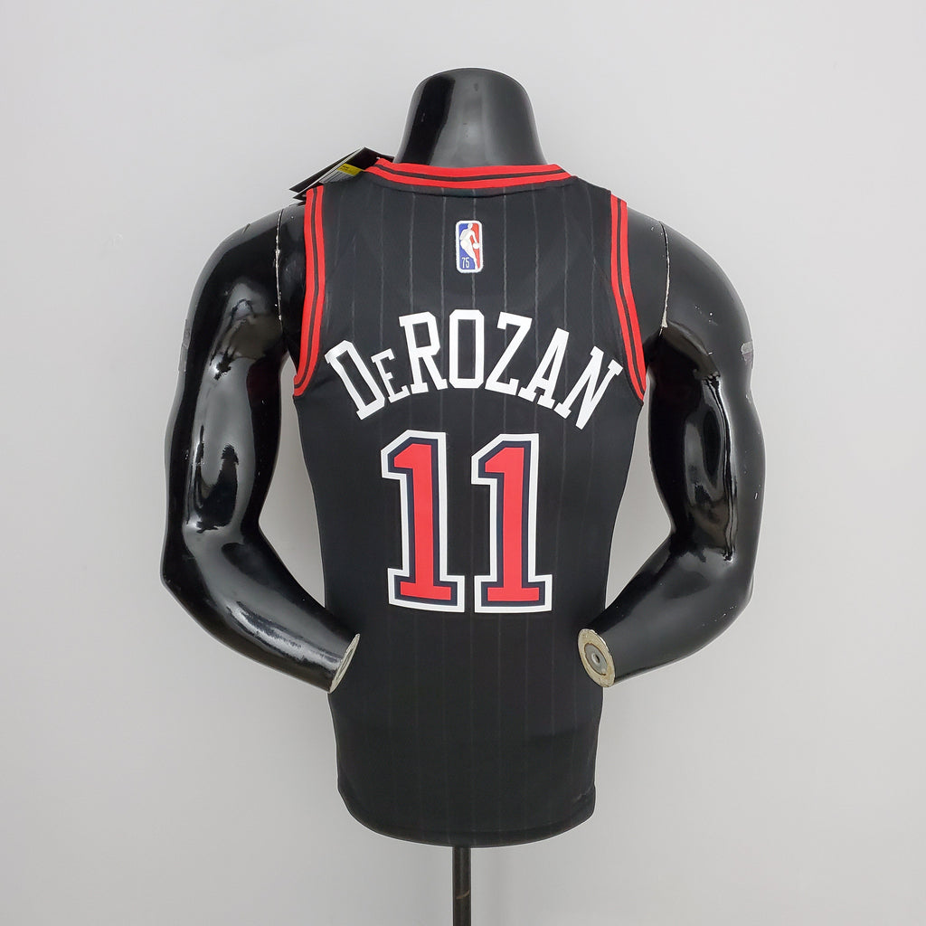 Camiseta NBA Chicago Bulls #11 DeRozan - Flyers Black