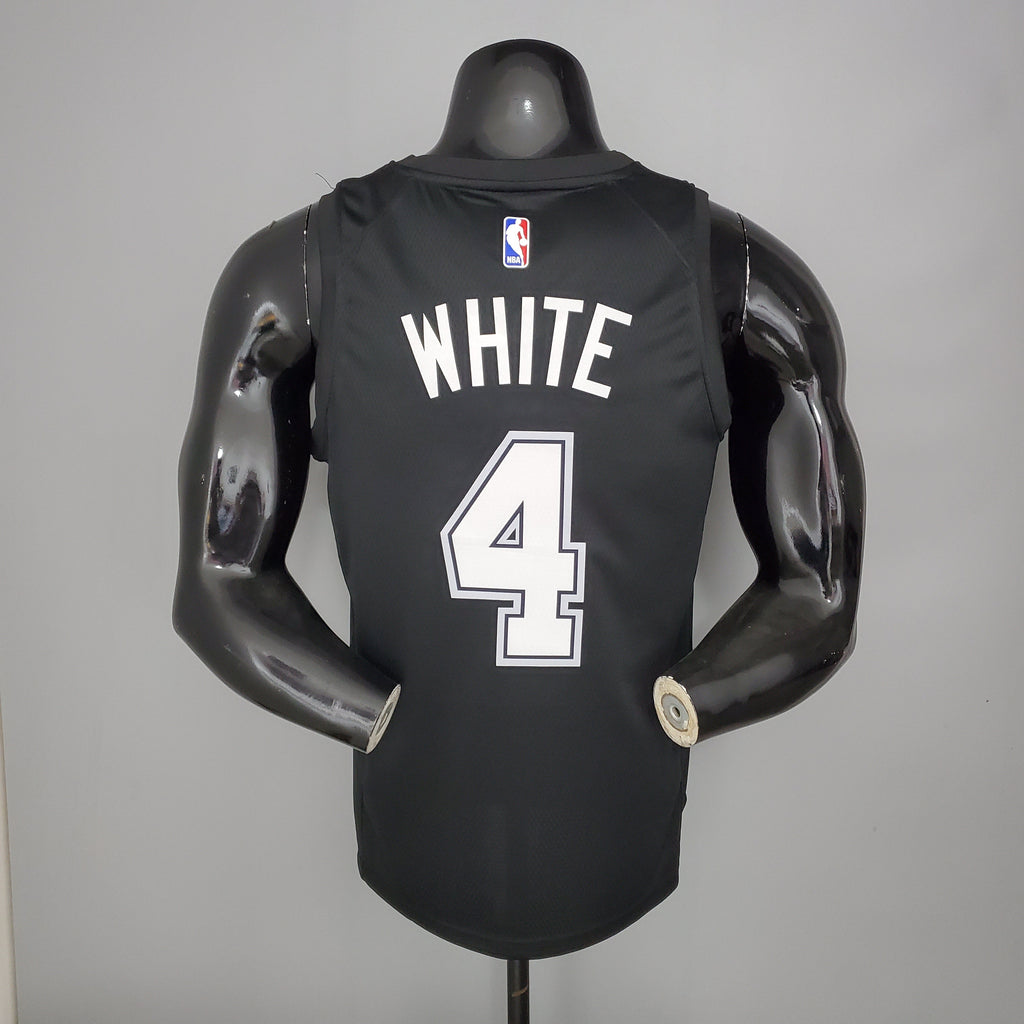 Camiseta NBA San Antonio Spurs #4 White - City Edition Black