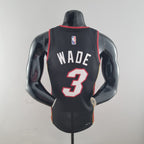 Camiseta NBA Miami Heat #3 Wade - 75° Cumpleaños Black