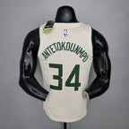 Camiseta NBA Milwalkee Bucks #34 Antetokounmpo - Theme White
