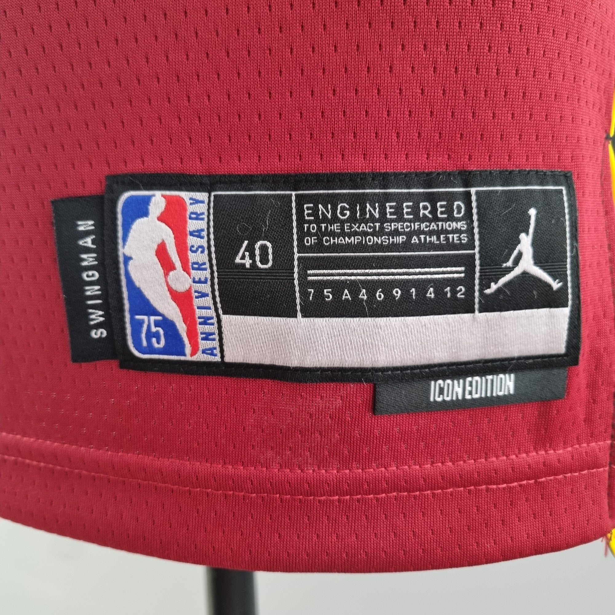 Camiseta NBA Miami Heat #6 James - 75° Cumpleaños Red