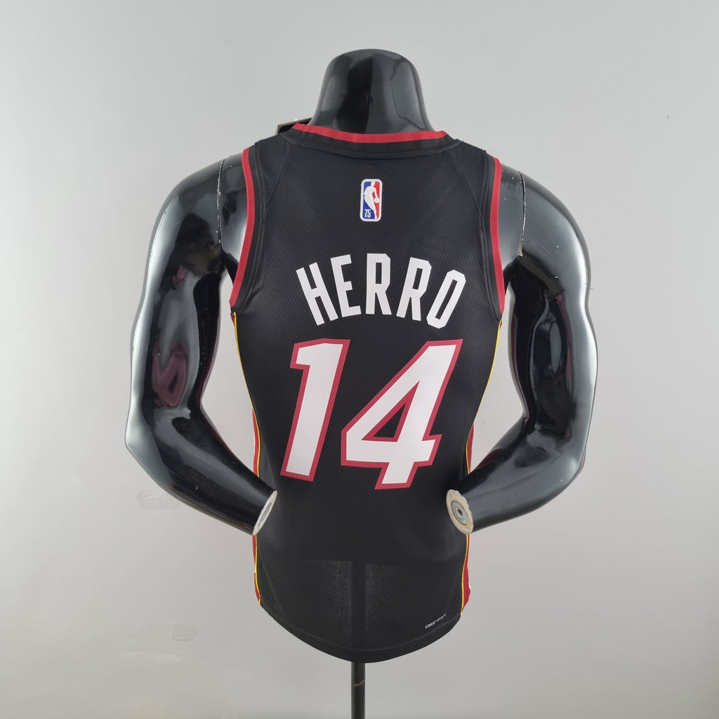 Camiseta NBA Miami Heat #14 Herro - 75° Cumpleaños Black