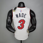 Camiseta NBA Miami Heat #3 Wade - 75° Cumpleaños White