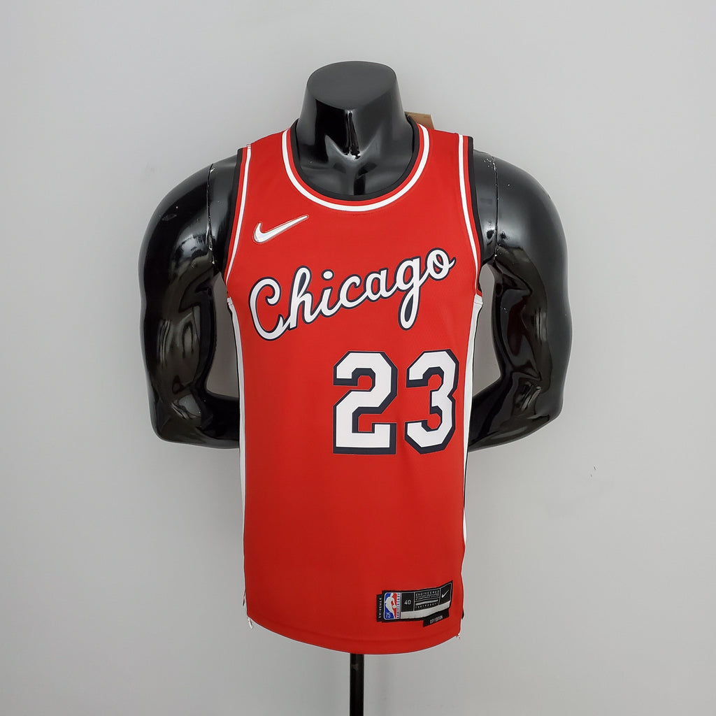 Camiseta NBA Chicago Bulls #23 Jordan - 75° Cumpleaños Red