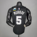 Camiseta NBA San Antonio Spurs #5 Murray - City Edition Black