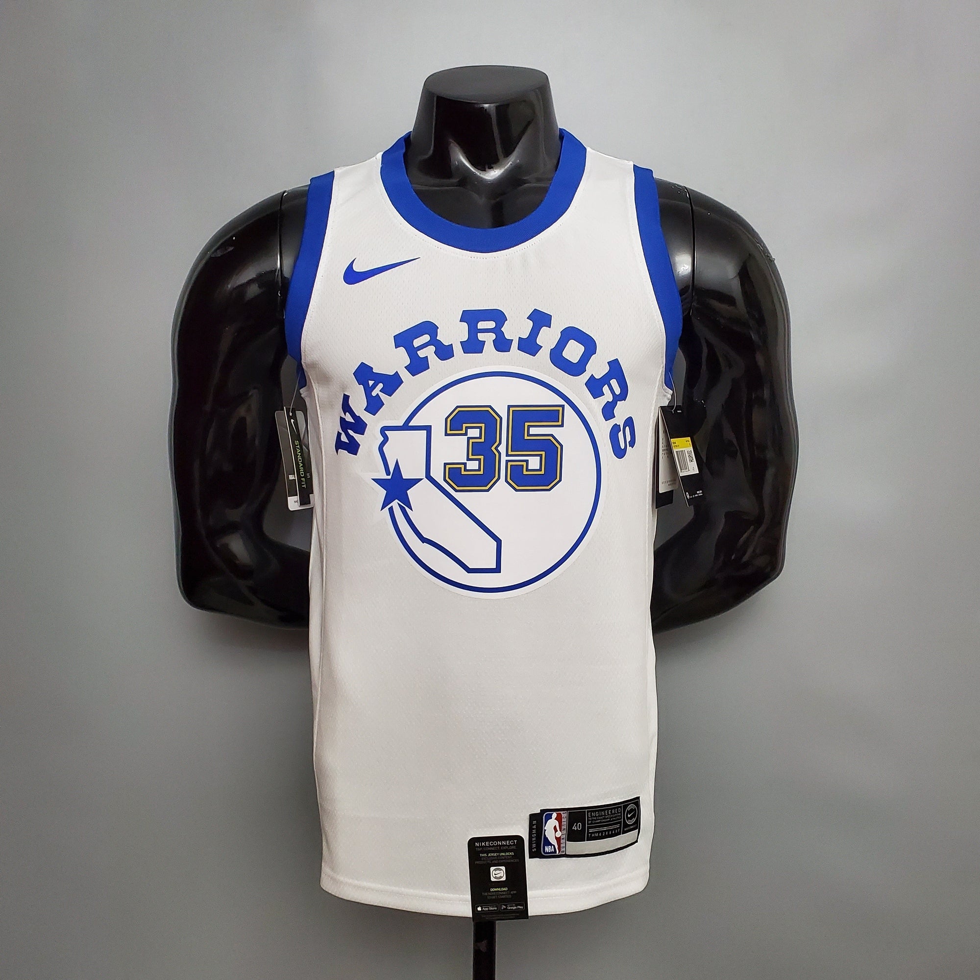 Camiseta NBA Golden State Warriors #35 Durant - (Retro) White