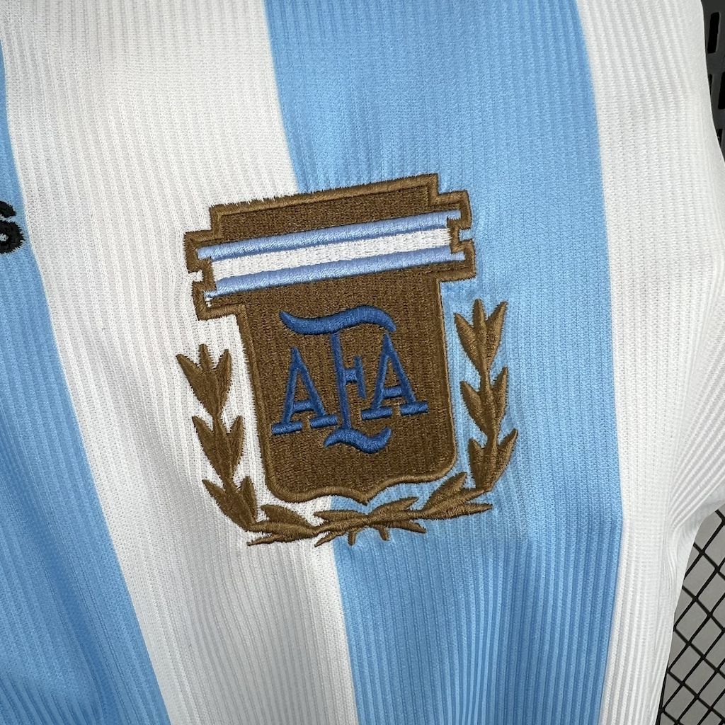Camiseta Argentina 1998 Casa - (Retro) Manga Larga