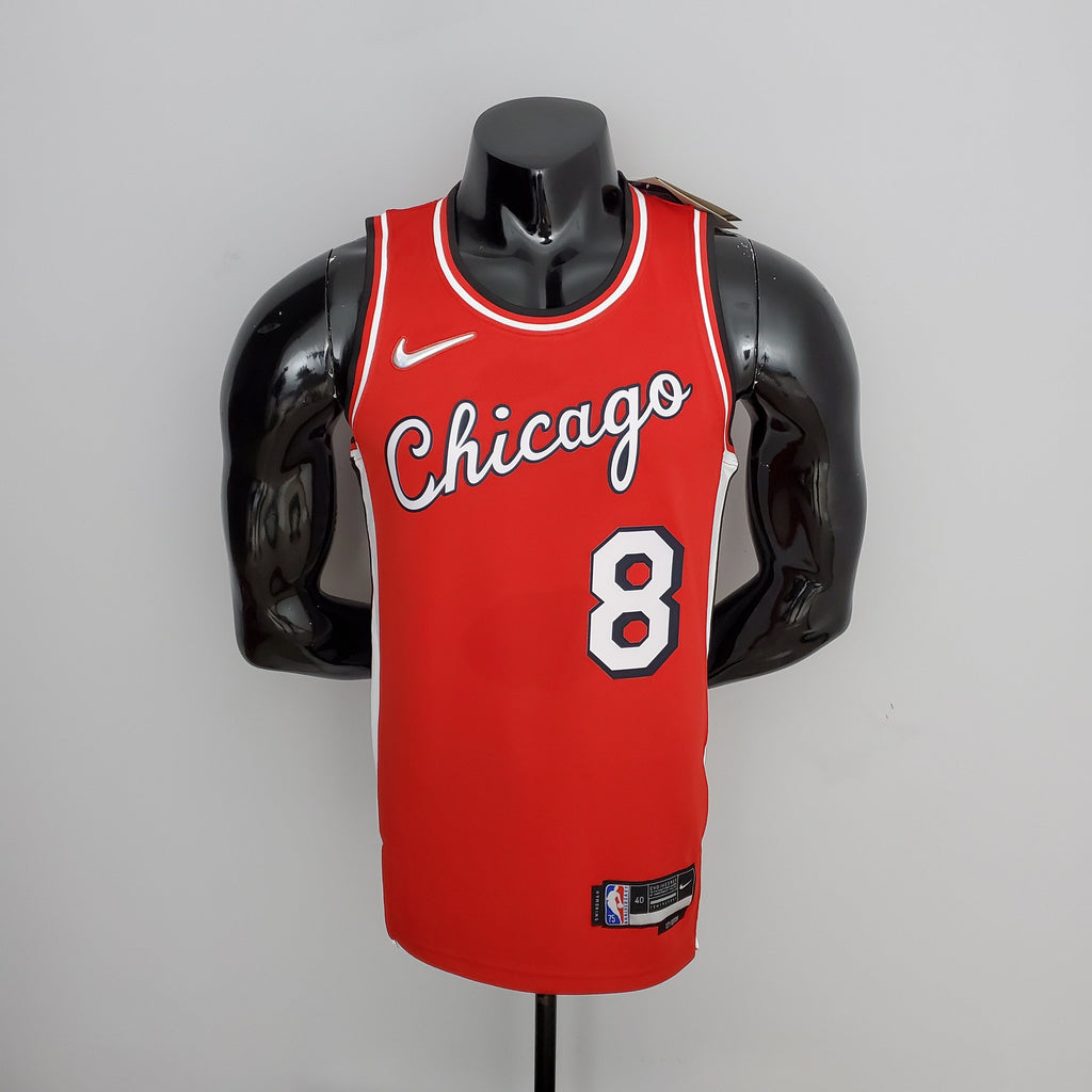 Camiseta NBA Chicago Bulls #8 Lavine - 75° Cumpleaños Red