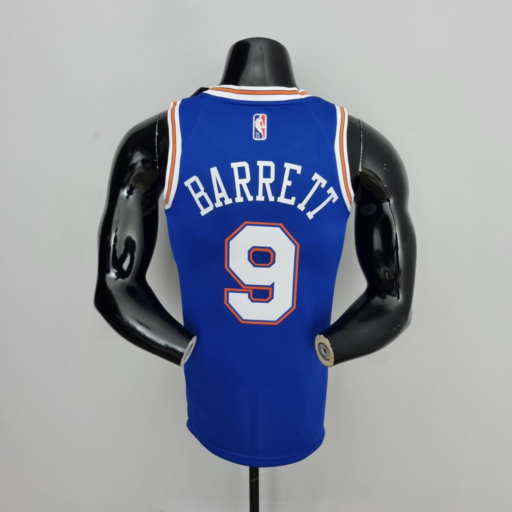 Camiseta NBA NY Knicks #9 Barret - 75° Cumpleaños Limited Blue